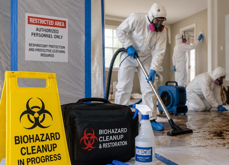 biohazard cleanup restoration