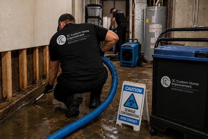 sewer backup restoration